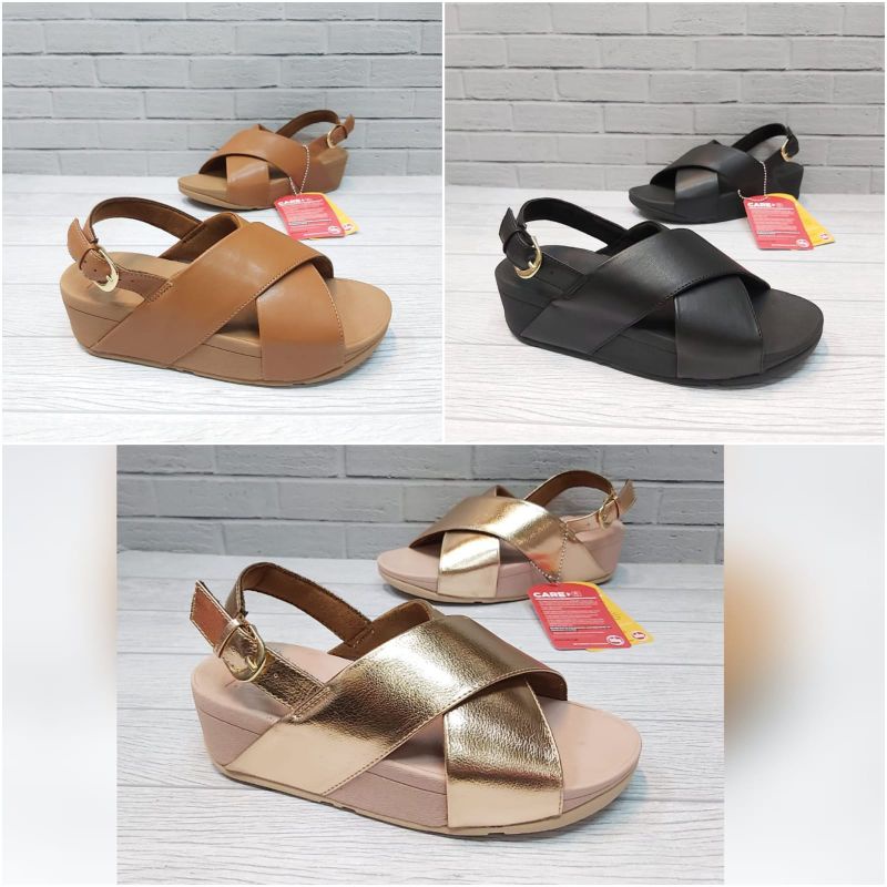 Fitflop crystal slide tali / Sandal wanita Fitflop Crystal slide