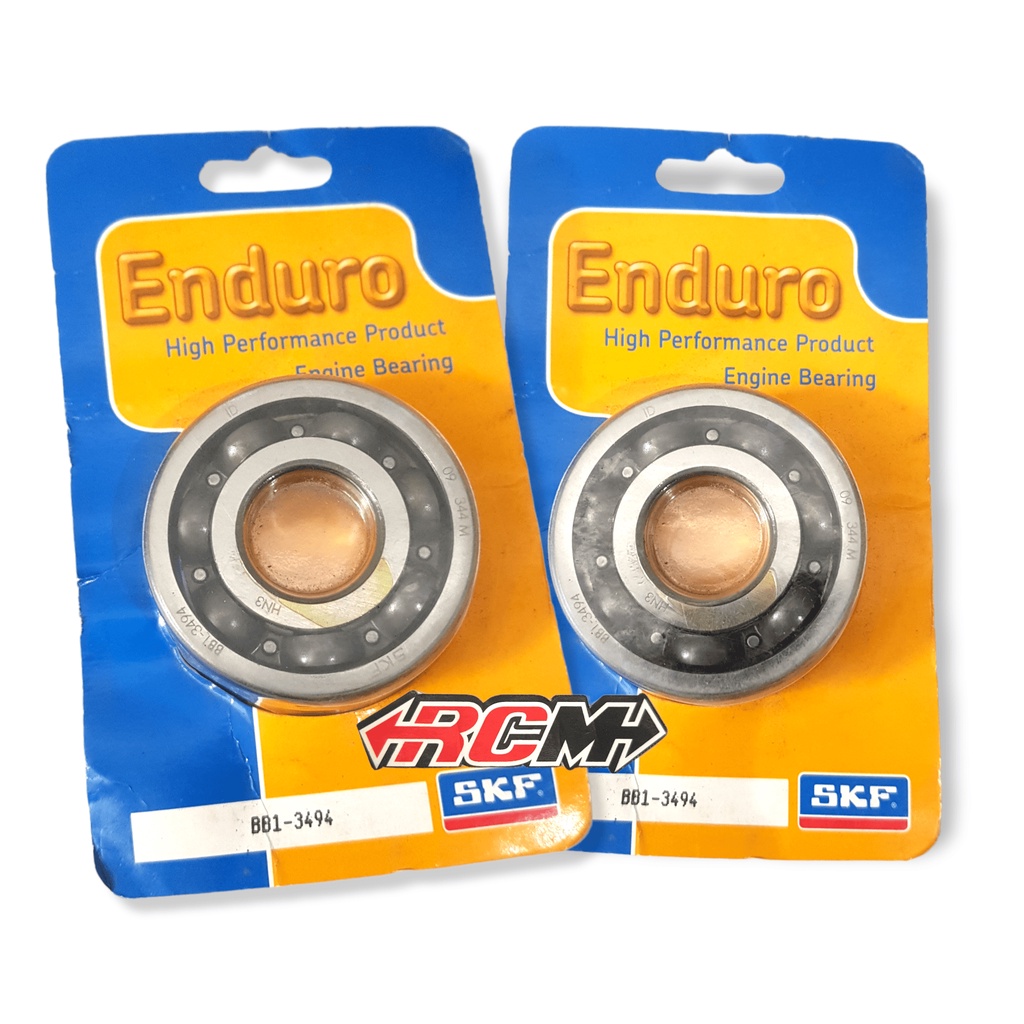 SEPASANG BEARING LAKER LAHER KRUK AS KREK AS CRANKSHAFT CRANK SHAFT SKF ENDURO BB1-3494 BB1 - 3494 HN3  MIO HN3 2 bIJI