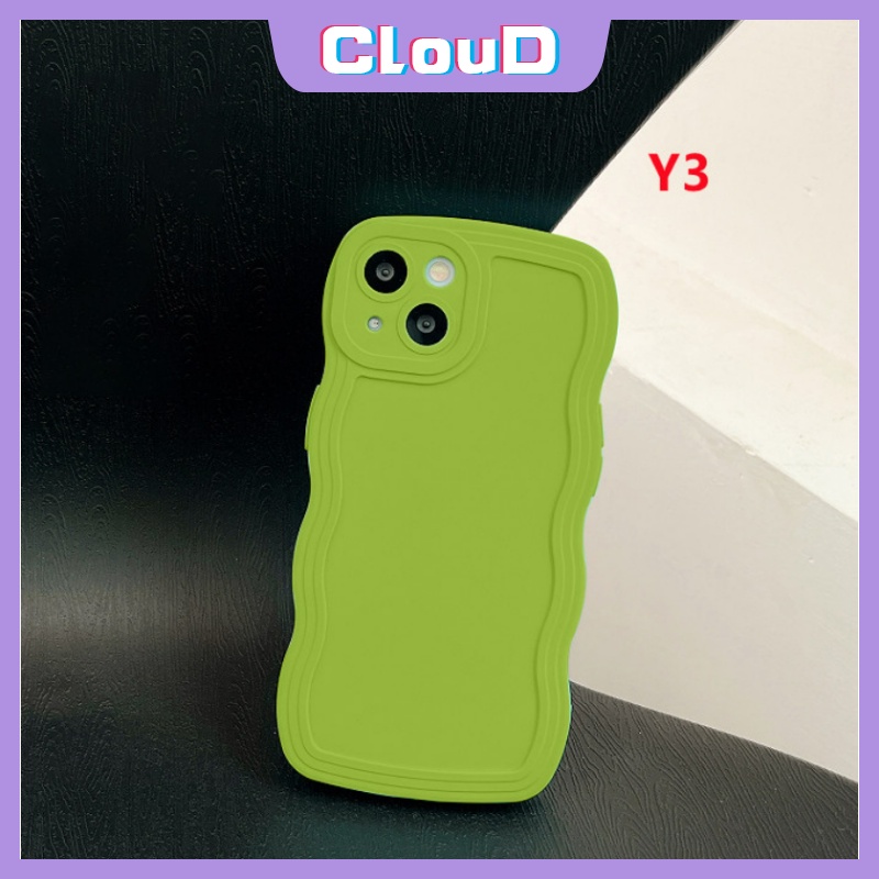 Casing Warna Macaron Permen Simple Realme C53 C55 C25 C35 C21Y C25s C15 C25Y C11 2020 C3 C20 C2 C12 C11 2021 C20A Realme 5s 9i 6i 10 5i 5c1 Shockproof Soft Tpu Mewah Wave Edge Cover