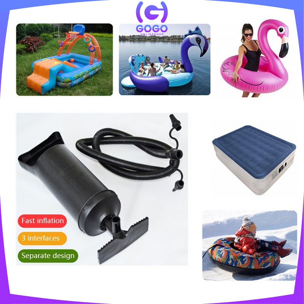 GOGO-M69 Pompa Angin Tangan Manual Air Pump Untuk Kolam Renang Karet Anak | Kasur Angin | Pelampung