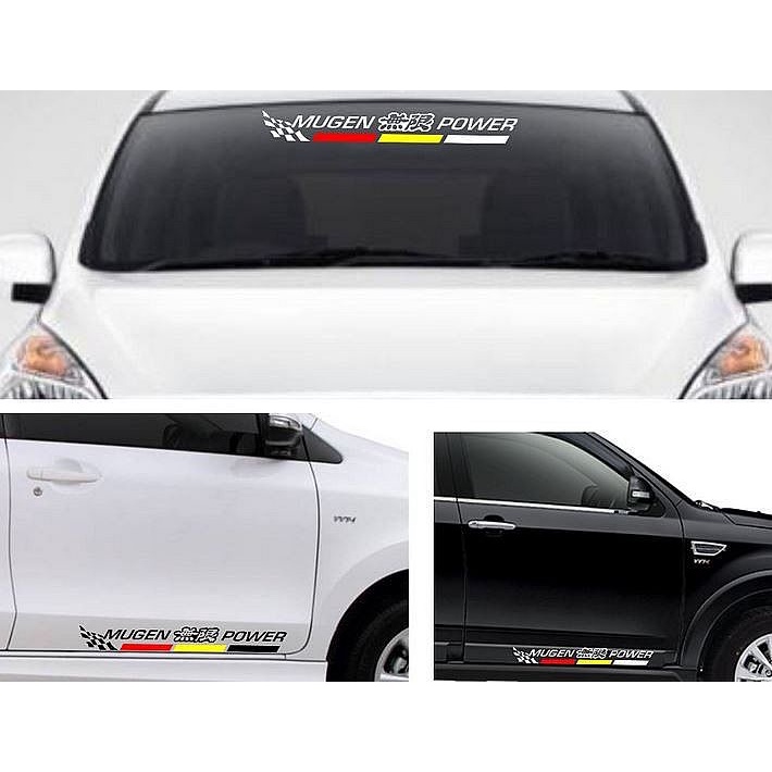 STIKER MOBIL CUTTING STIKER BODY KACA STIKER MUGEN POWER S160