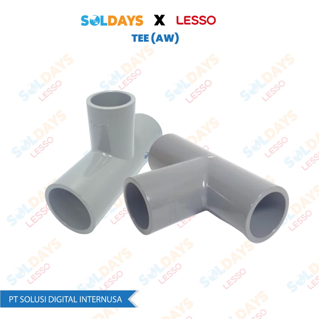 Lesso Tee (AW) 1 inch / T Tee (AW) 1&quot; / Sambungan Pipa / PVC Fittings