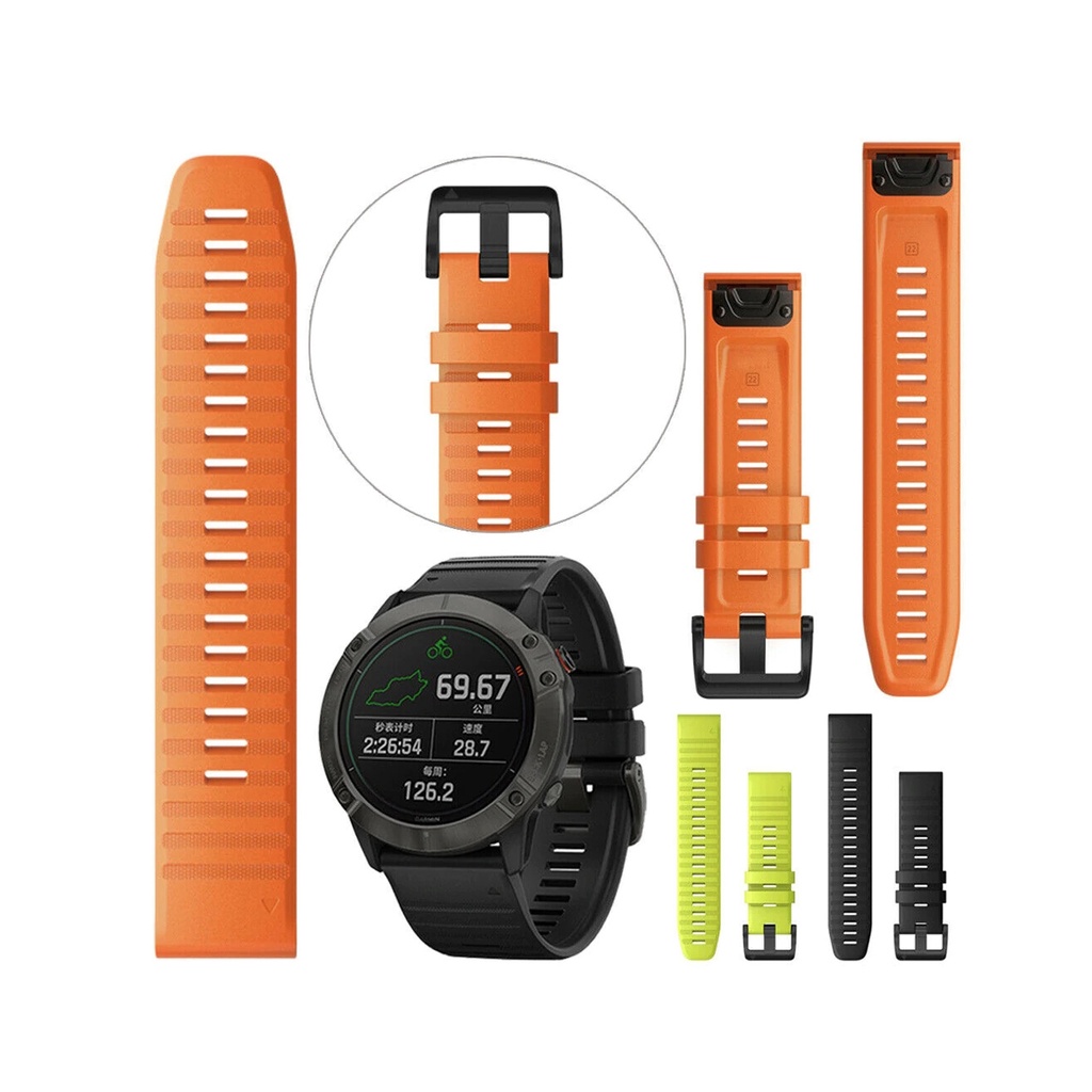 Terbaru Strap band for Garmin Fenix 7X / Fenix 6X / Fenix 5X - Tali jam Sport Garmin