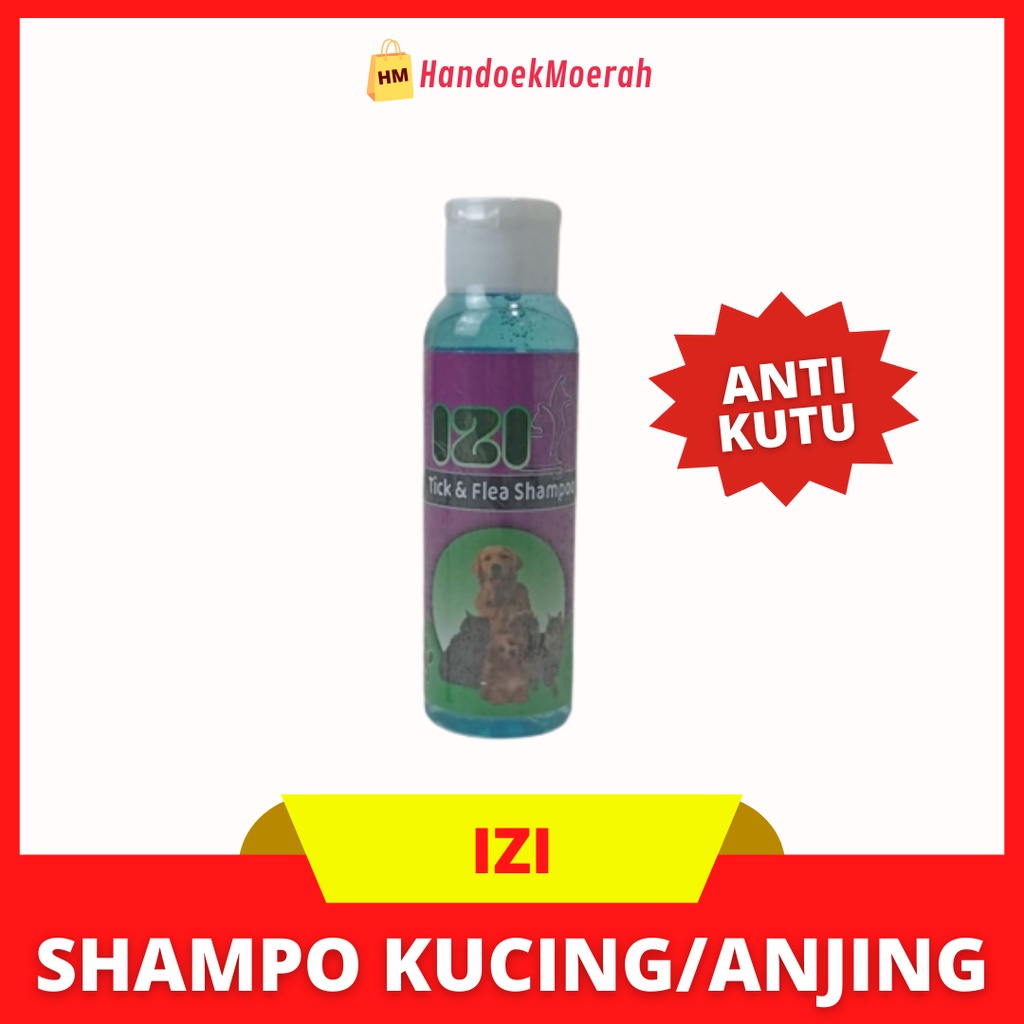 IZI Tick &amp; Flea 100ml / Shampo Anti Kutu Kucing &amp; Anjing Murah