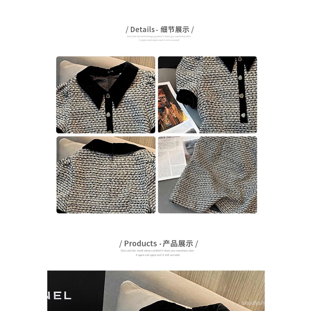 #Sisjuly# Gaun angin dupa kecil wanita baru Prancis pinggang tipis desain rok niche