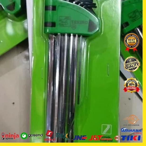 KUNCI L (inch) TEKIRO SQUARE PANJANG / HEX KEY SET LONG TEKIRO ASLI
