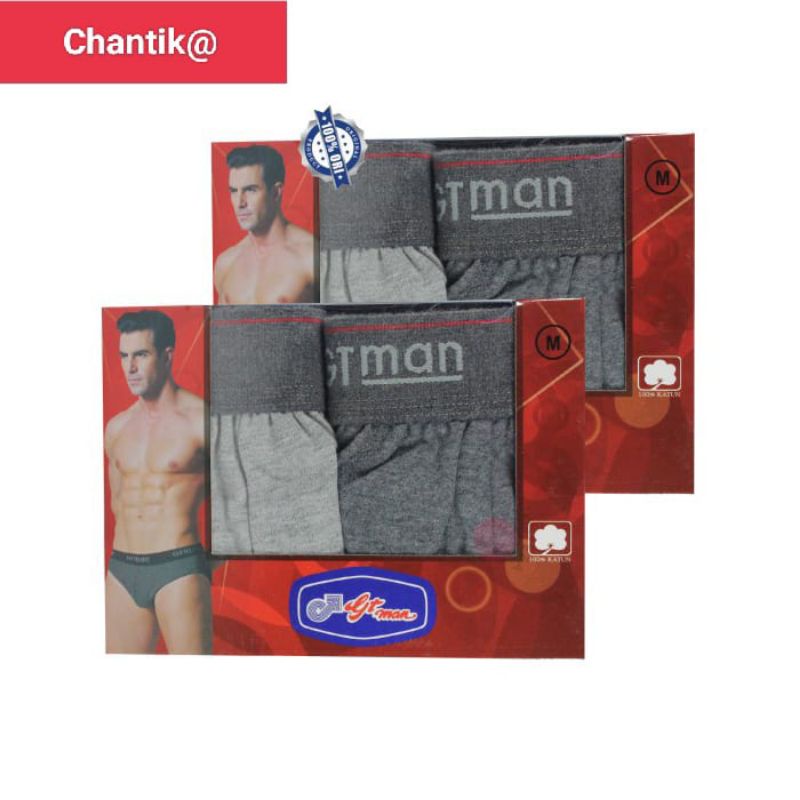 GT MAN cd pria dewasa Mini brief GTM01 Sekotak Isi 2Pcs