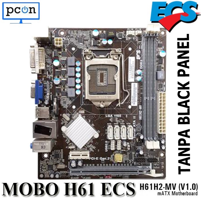 Motherboard Intel ECS LGA 1155 H61 HDMI USB 3.0 SERAGAM