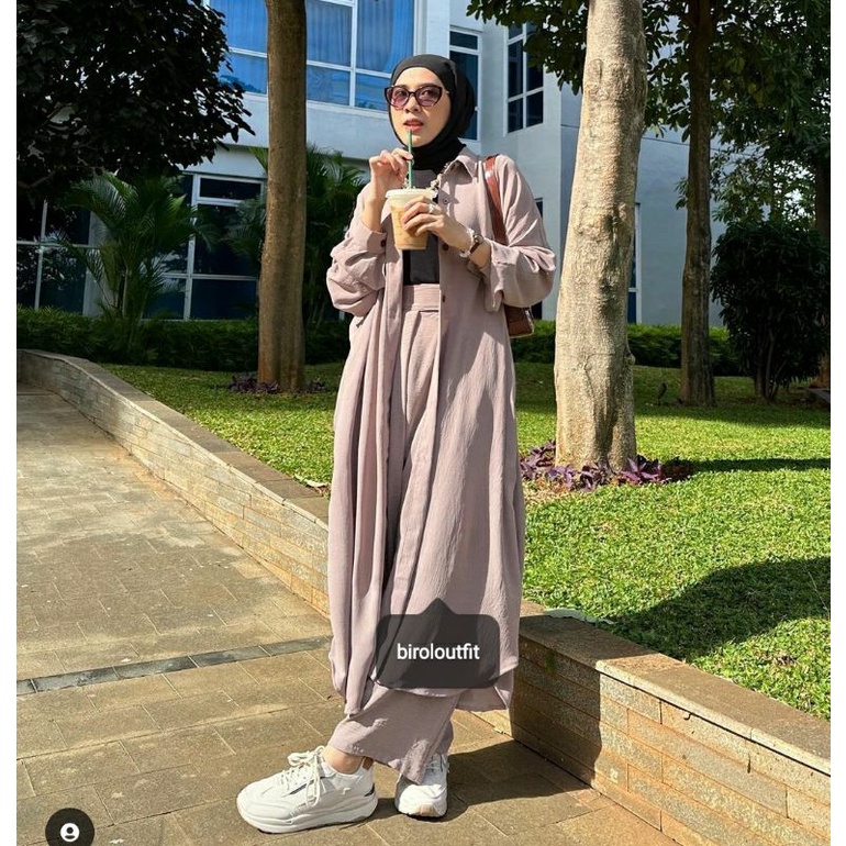 KARA KEMEJA ONESET/TUNIK WANITA/SETELAN WANITA KEKINIAN