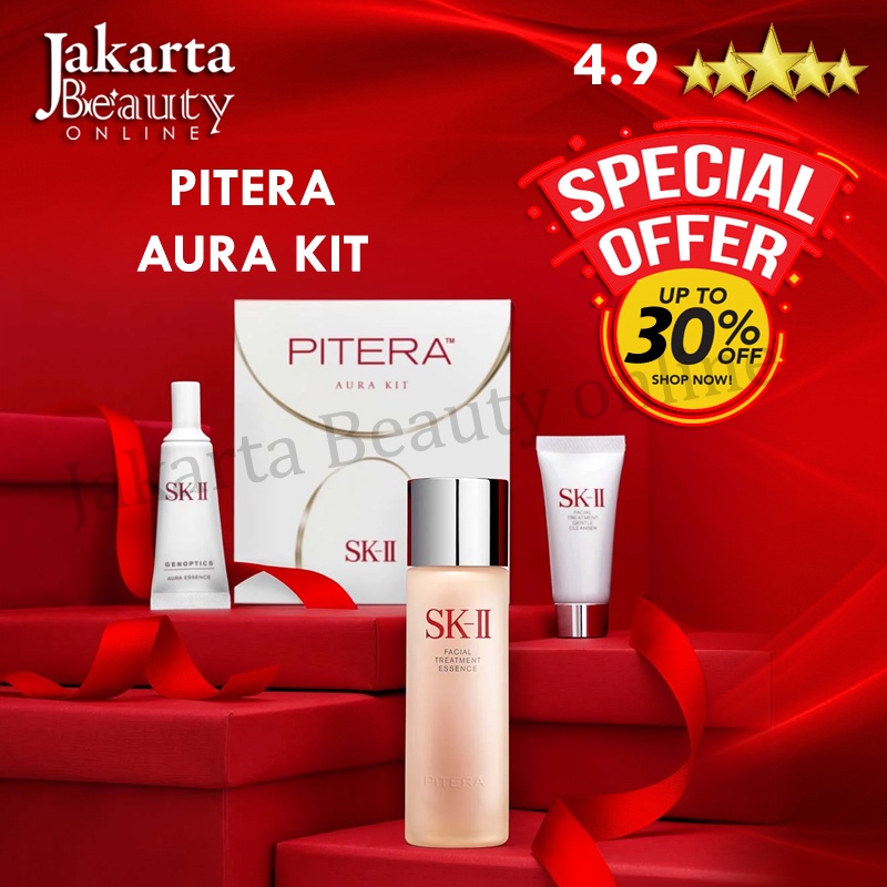 SKII SK-II Pitera Aura Kit (FTE 75ml + Cleanser 20gr + Genoptics Aura Essence 10ml) / SK2 Aura Kit