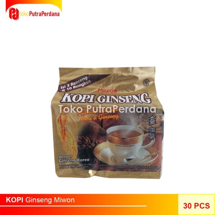 

KOPI GINSENG MIWON (30 SACHET)