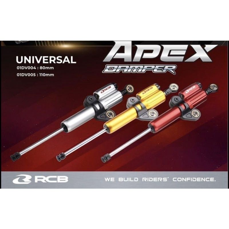 RCB Damper Apex Pro Stabilizer Stang Steering Damper Apex 110mm