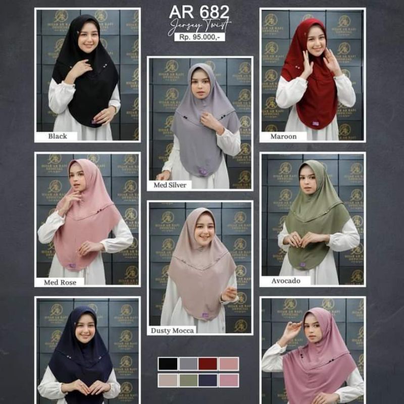 AR 682 JILBAB BERGO ORI BY HIJAB ARRAFI BISA COD || CIEKO HIJAB