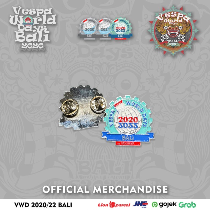 Pin Vespa World Days Official Merchandise Pin Vwd 2020/22 Silver