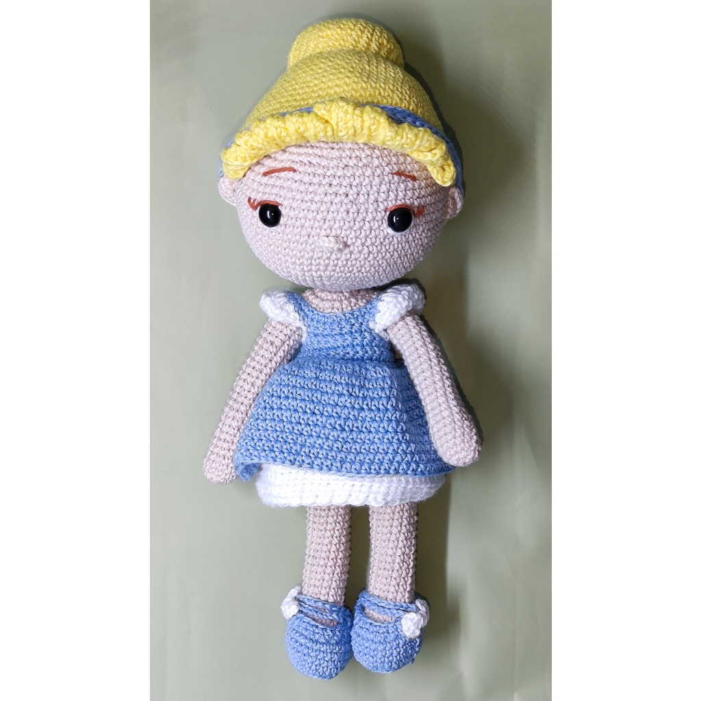 Boneka Rajut Cinderella /Amigurumi Cinderella