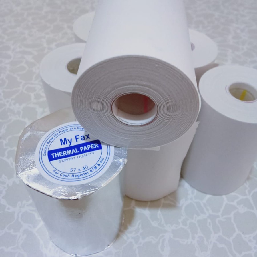 Kertas Struk Thermal Printer Bluetooth Paper 58mm 58x40mm 58 x 40 mm Kasir EDC