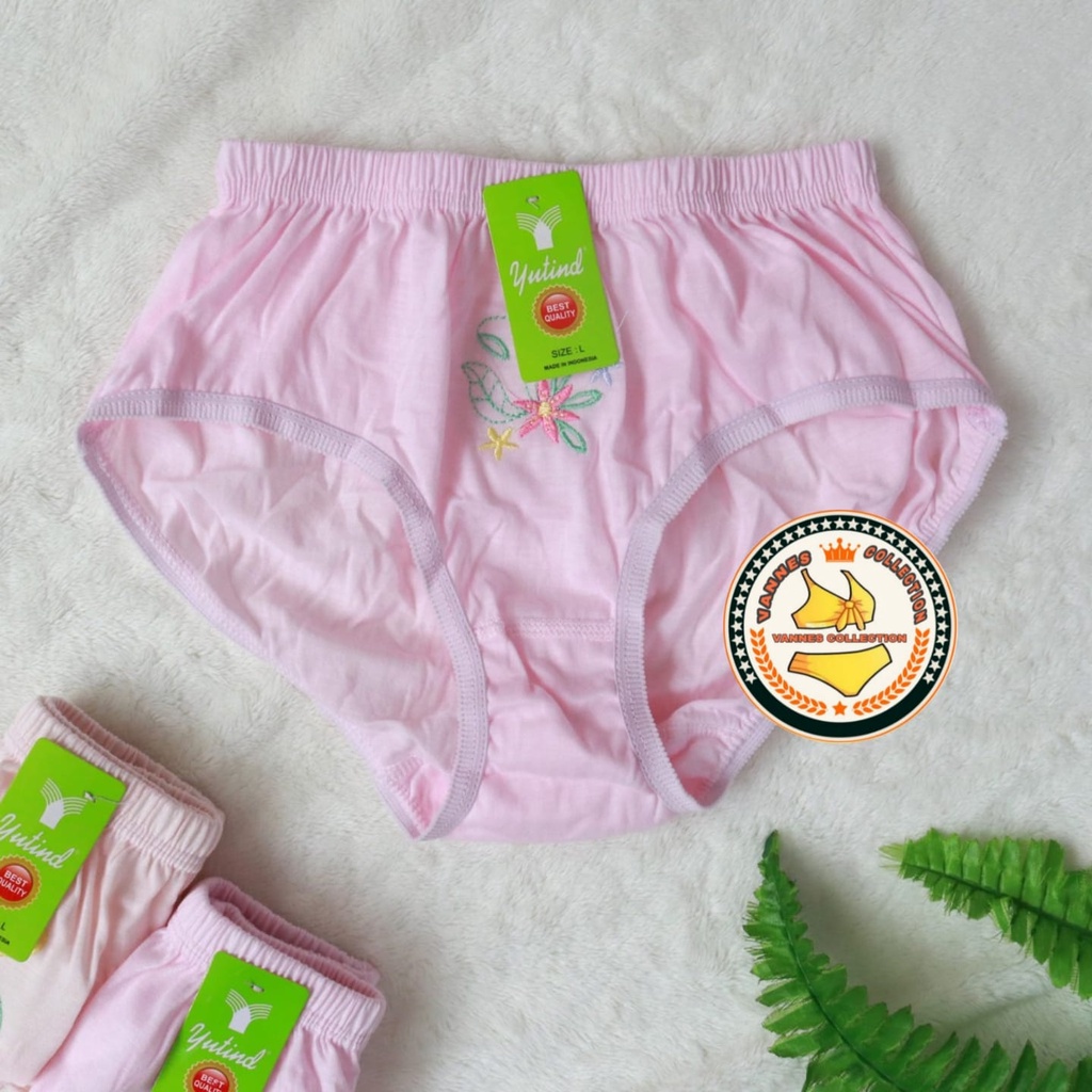 6 Pcs Celana Dalam Yutind Bordir/ CD Wanita Wanita Dewasa/ CD Yutind Bordir L XL XXL