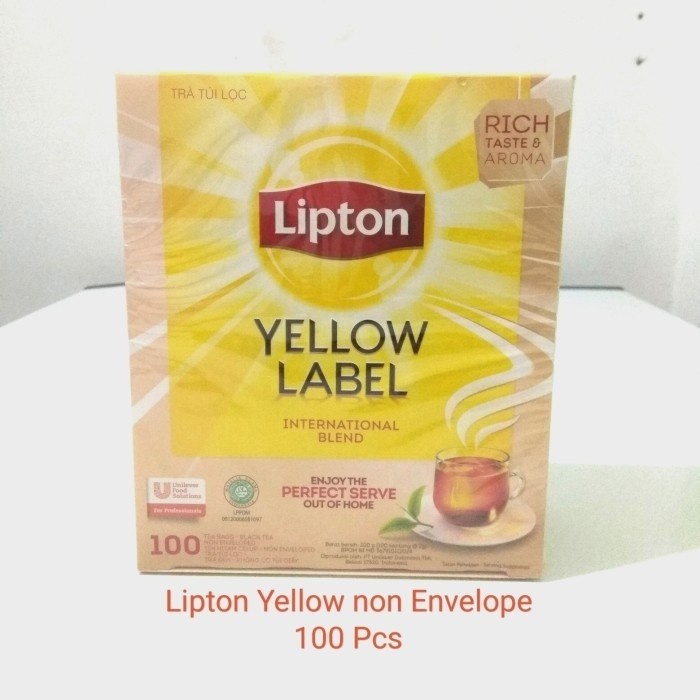 

LIPTON YELLOW LABEL TEA NON ENVELOPE - 100 PCS