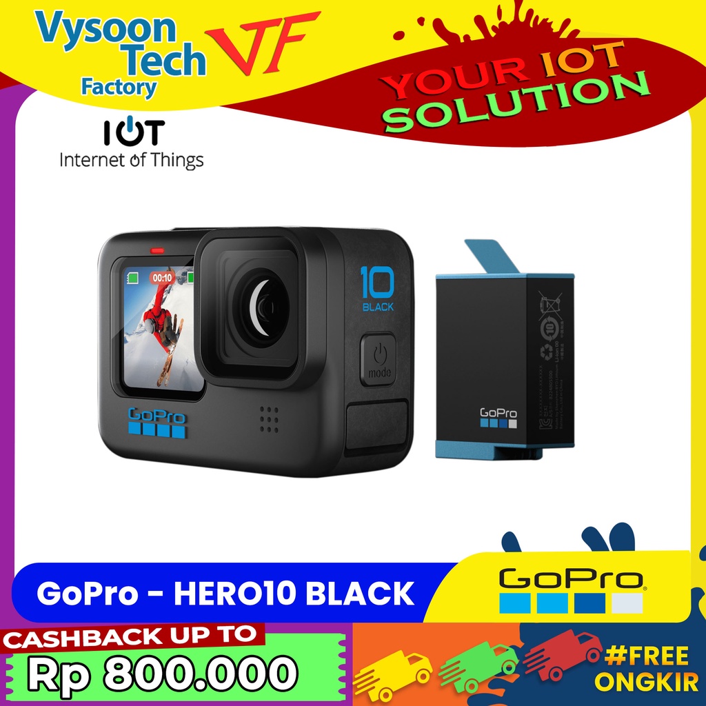 GoPro Hero 10 Black / Go Pro Hero10 Black / GoPro Hero10 - Garansi TAM