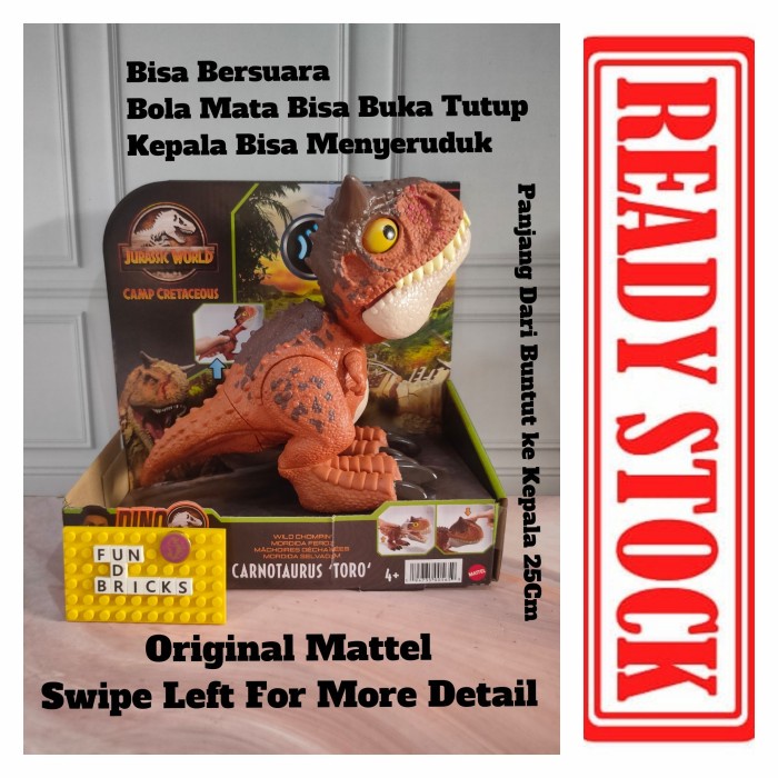 Jurassic World Camp Cretaceous Wild Chompin Carnotaurus Toro Sound