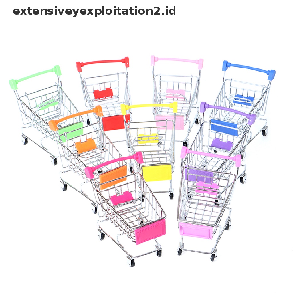1pc Mainan Trolley Belanja Supermarket Mini Untuk Anak