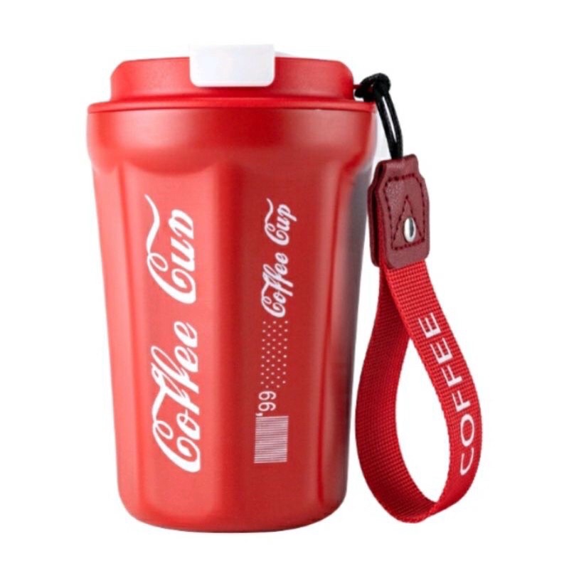 Coffe Cup Gelas Minum Termos Stainless Steel Vacuum Tumbler Mugs Kopi Teh Tahan Panas Dingin Plus led dan non led 400ml Viral