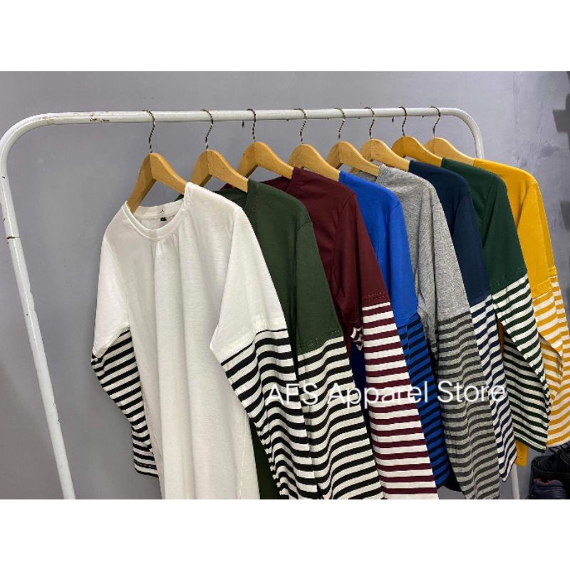 Kaos Double layer / Kaos Polos Lengan Panjang / Kaos Polos Wanita