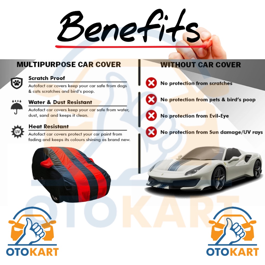 NEW PRODUCT COVER MOBIL AGYA & AYLA PREMIUM ANTI AIR HITAM MERAH / BODY COVER ANTI AIR PREMIUM AGYA