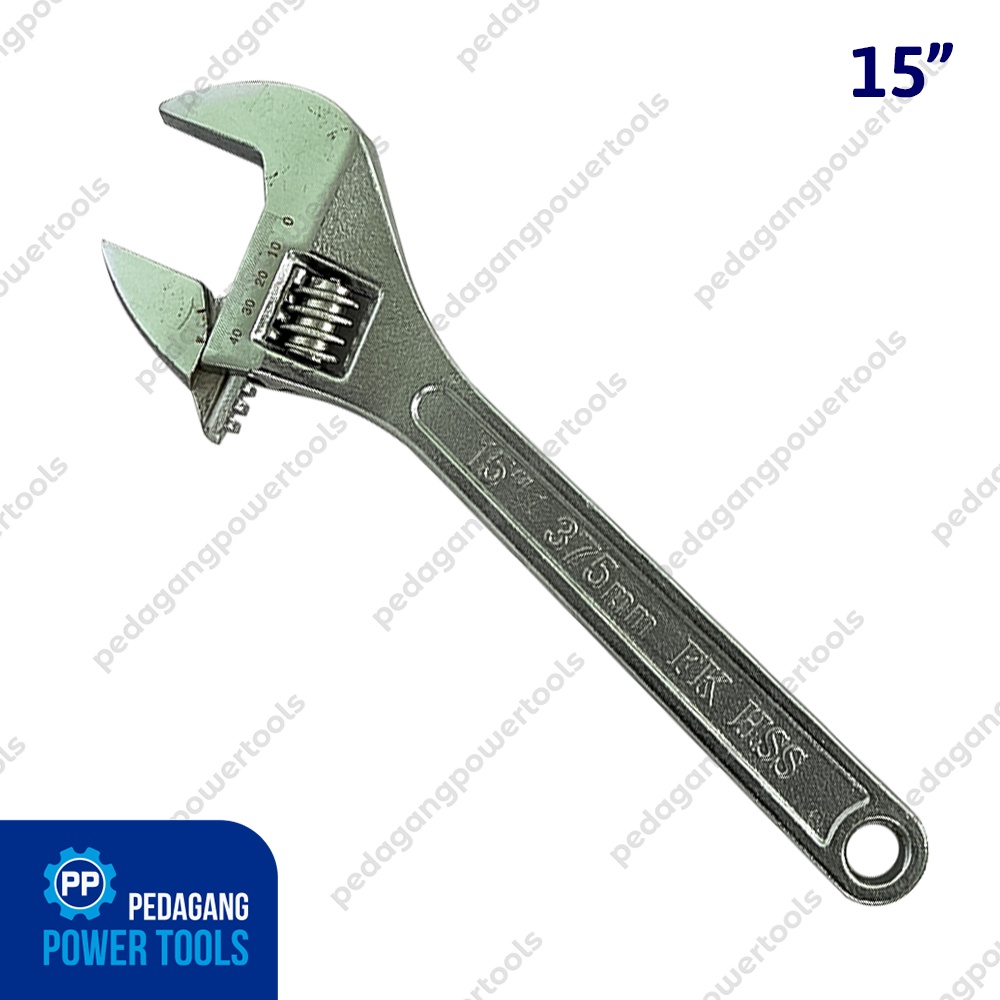 HSS KUNCI INGGRIS 15&quot; INCH ADJUSTABLE WRENCH BAGO ALAT BUKA BAUT BESI