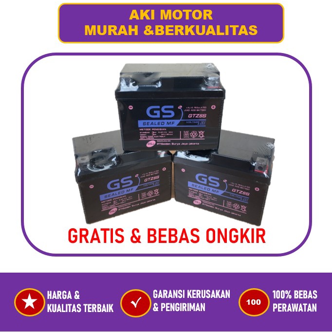 Aki Motor Suzuki Satria F 115, Nex, Smash 125 Kering MF GTZ5S