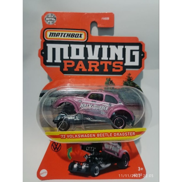 Matchbox Moving Parts "72 Volkswagen Beetle Dragster New lot