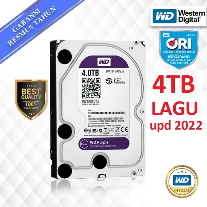 {MusikStore} Hardisk Internal 4TB Original Resmi 70Ribu Lagu Karaoke Update  Diskon