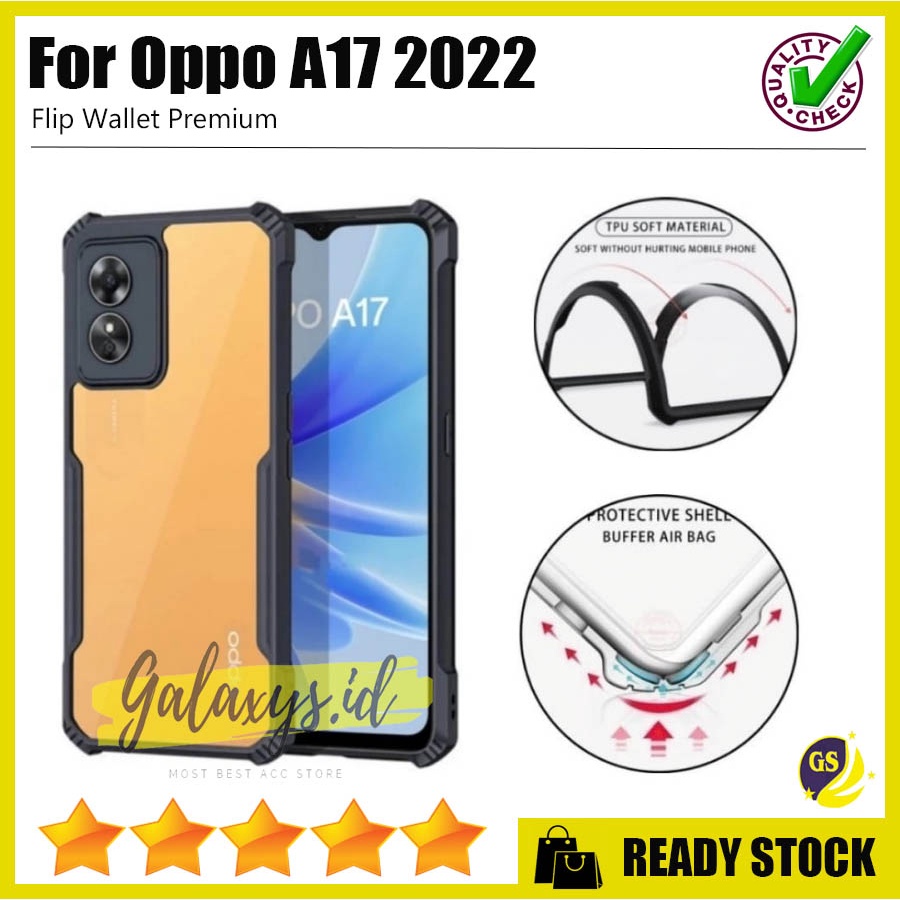 Case Ipaky Bumper Oppo A17 A17K A77S A57 A16E A16K A55 4G 5G REALME C33 NARZO 50 5G 2022 Camera Protection Case Armor Fusion Shockproof Premium Transparan Casing Mika