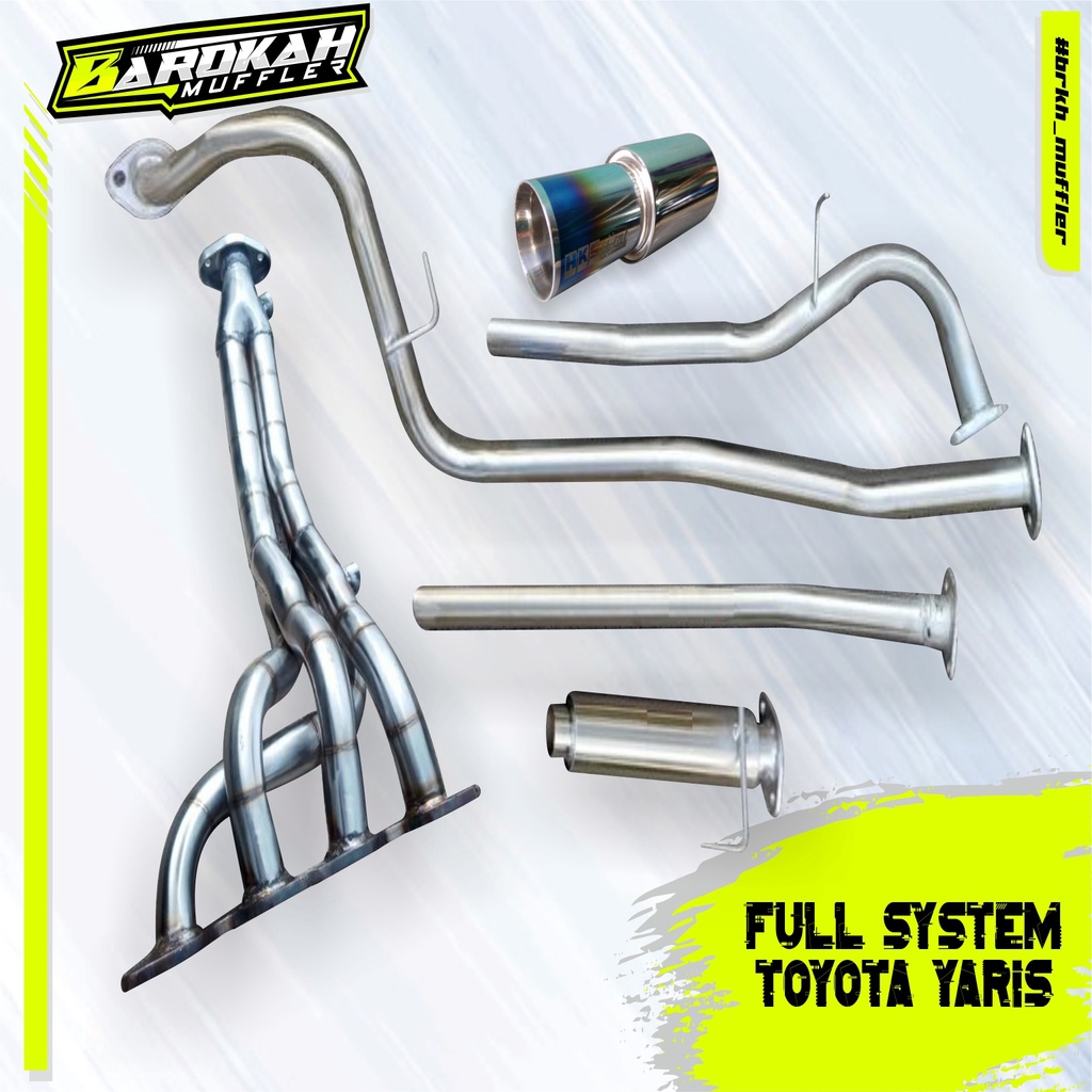 Full System Knalpot Mobil Racing Toyota Yaris