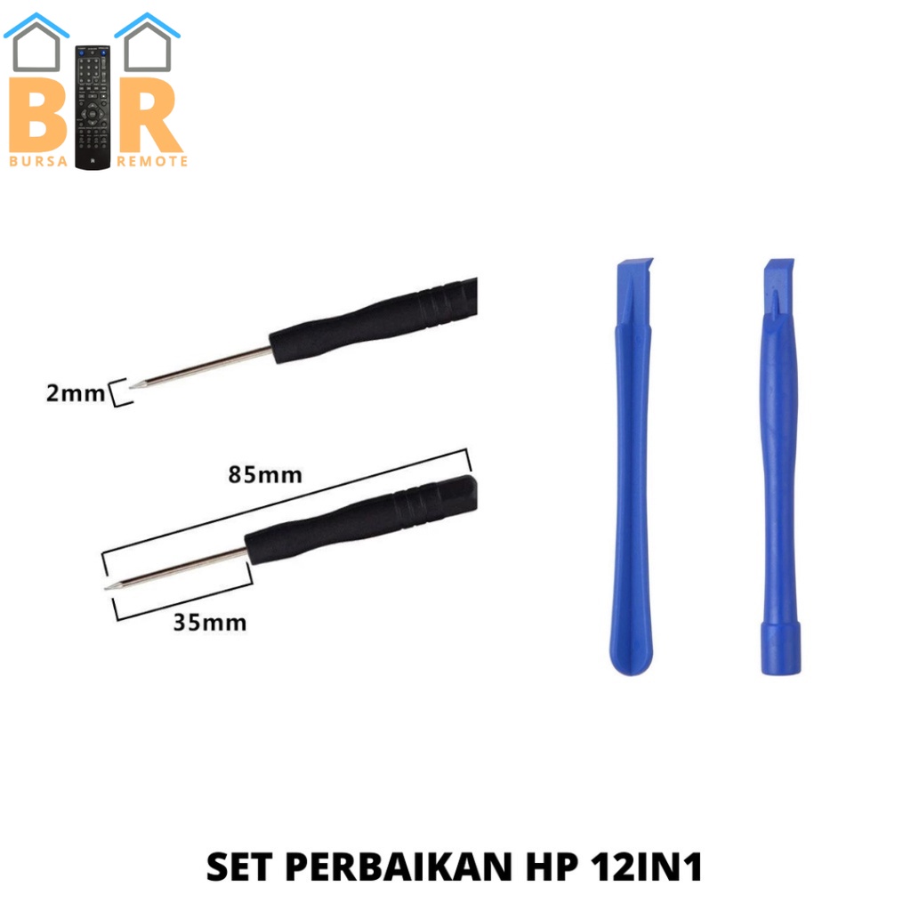 Peralatan Reparasi HANDPHONE 12IN1 REPAIR TOOL SET REPARASI