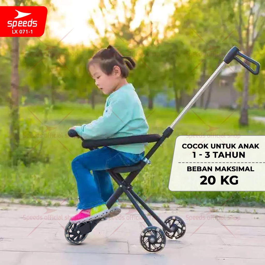 SPEEDS Stroller Kereta Dorong Bayi Portabel Premium Anak Full Cover Fitur Lengkap Newborn Baby Stroller Travel LX 073-2