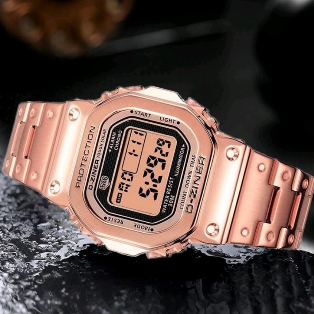 COD✅ JAM TANGAN PRIA DZINER 8247 DIGITAL ORIGINAL ANTI AIR / JAM TANGAN D-ZINER GMW5000/GMB5000 RANTAI STAINLESS WATER RESISTANCE 30 M ( FREE BOX + KARTU GARANSI )