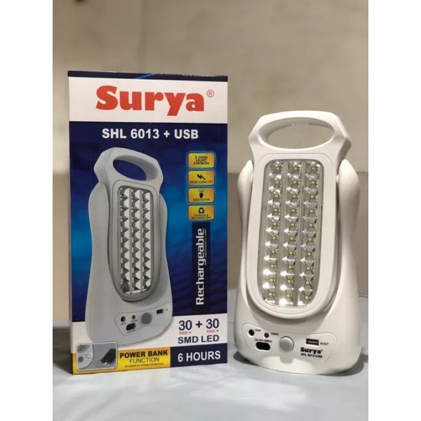 senter surya duduk SHL6013+ USB (ecer)