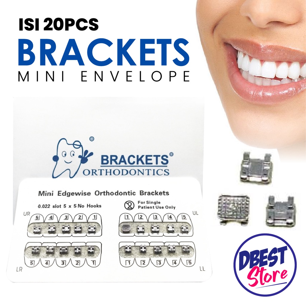 【BIG SALE ] 1 Set Bracket Amplop Orthodontic Behel Gigi Bracket Amplop Orthodontic Original