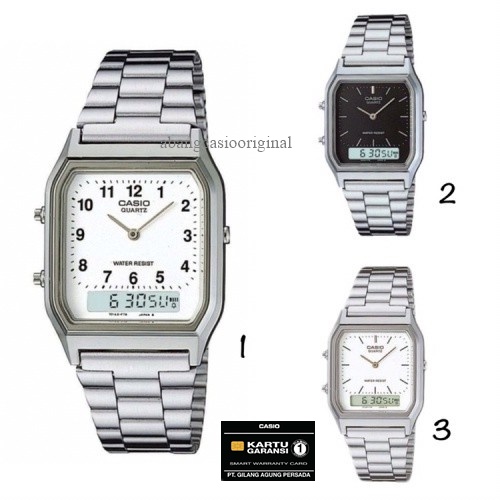 Jam Tangan Casio AQ-230A AQ 230 AQ 230A AQ-230A-1 AQ-230A-7B AQ-230A-7D Original Resmi