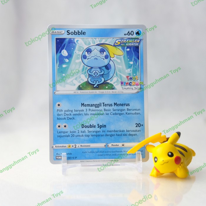 Buruan beli] Sobble Promo Toys Kingdom 197/S-P Kartu TCG Pokemon Indonesia