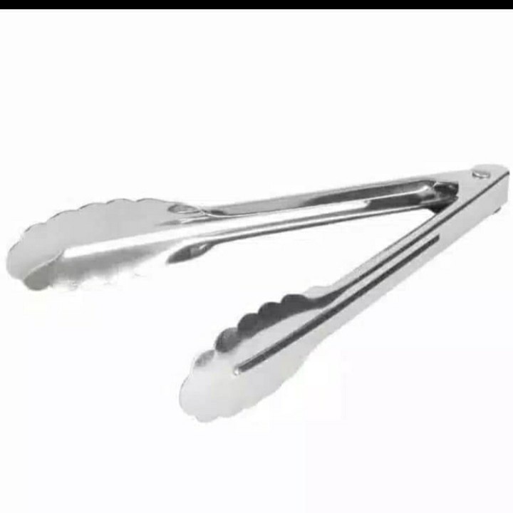 CAPITAN STAINLESS JEPITAN GORENGAN PANJANG 9IN // PENJEPIT MAKANAN PRAKTIS - BD
