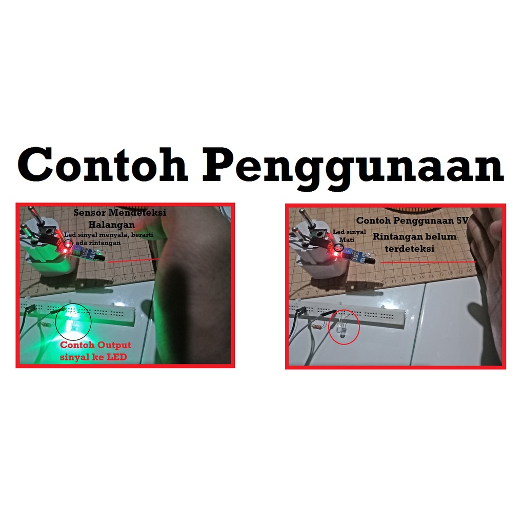 [HAEBOT] Infrared Inframerah Module Modul Sensor Penghalang Infra Merah Proximity Line Follower Arduinoo Jarak Deteksi Garis