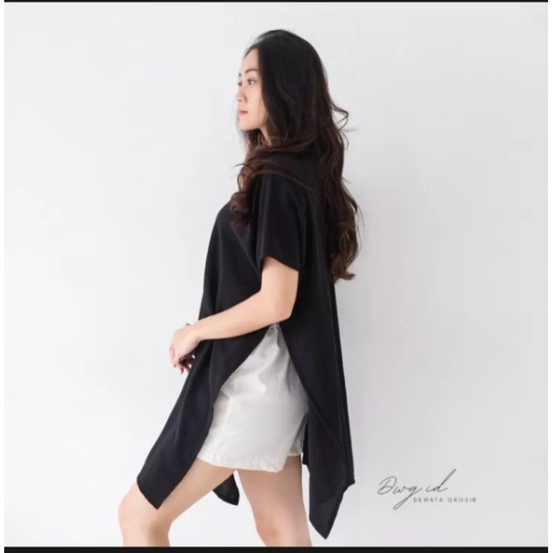 LONG SQUARE VERSY PANJANG 85CM// TOP ATASAN BLOUSE WANITA AIRFLOW CRINKLE ANTI LECEK AIR FLOW