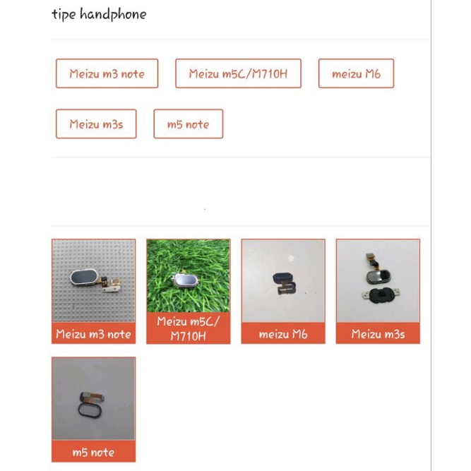 JUAL CEPAT  flexsible tombol home/finggerfrine sidik jari button Meizu m5C/M710H/meizu M6/Meizu m3s/