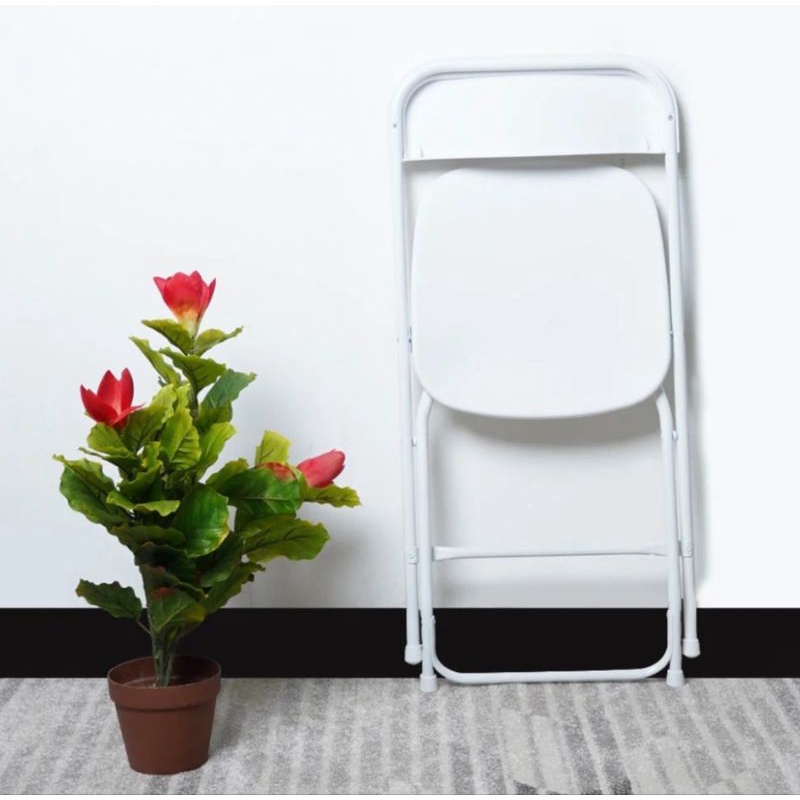 KRISBOW Kursi Lipat Olympic/Kursi Plastik/Folding Chair Olympic - Puti