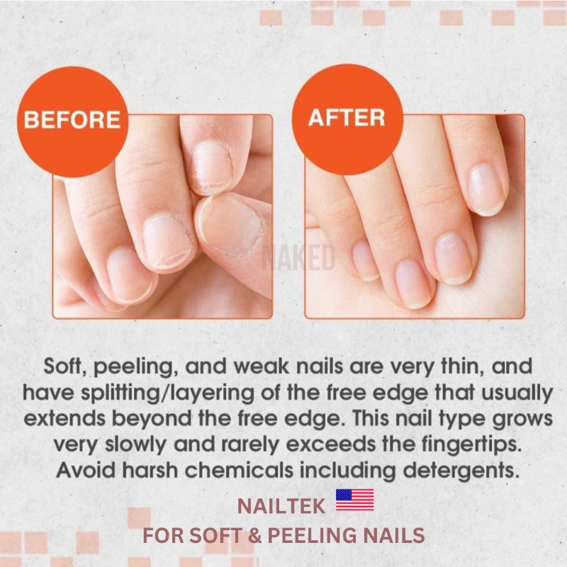 Nailtek for soft weak peel easily untuk kuku lembek dan mudah patah perawatan kuku USA