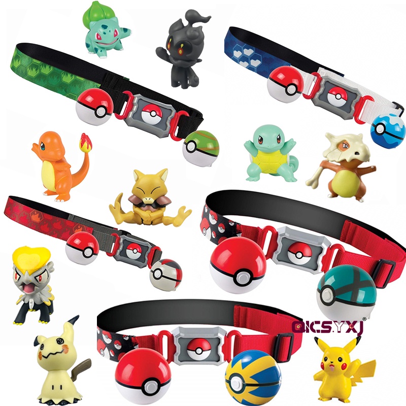 Set Mainan Action Figure Pokemon GO Pikachu Bahan PVC