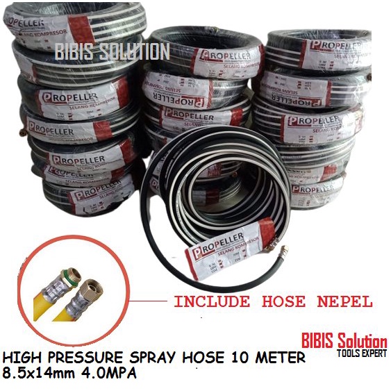 Selang Kompresor Steam Spray Gun 10 Meter Selang Cuci Mobil Stim Selang Angin Sprayer Spray Hose
