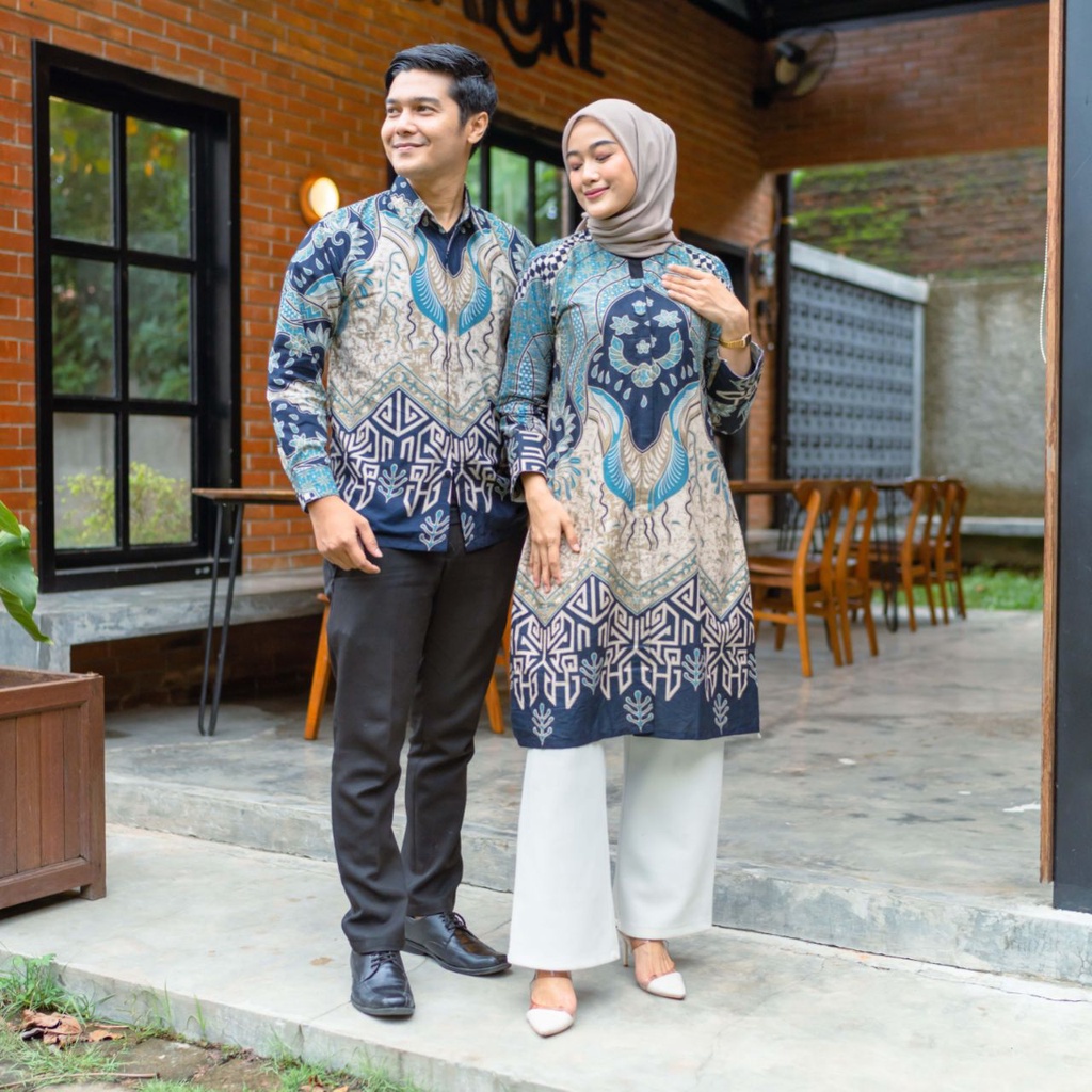 Batik Couple Modern Baju Batik Wanita Modern Atasan Batik Kerja Wanita Tunik Batik Kantor Seragam Batik Modern M L XL XXL